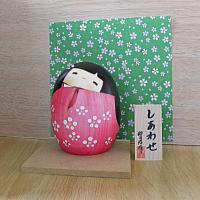 Lovely & cute wooden doll of Japan *** Happiness